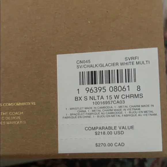 Coach Nolita 15 Cream Boxed Wristlet with Silver Accents - Picture 8 of 8